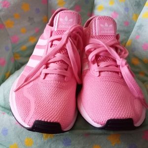 Bubble gum colored Adidas